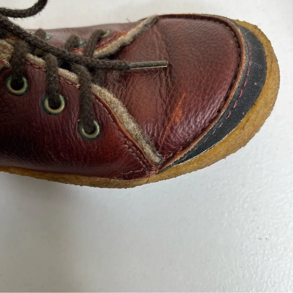 Merrell Milan Autumn Leather Lace Up Felted Wool Round Toe Shoe Women Size 7.5